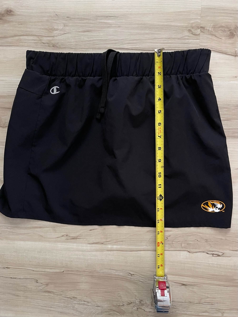 Champion Black Mini Athletic Skort with Team Mizzou Tiger Logo